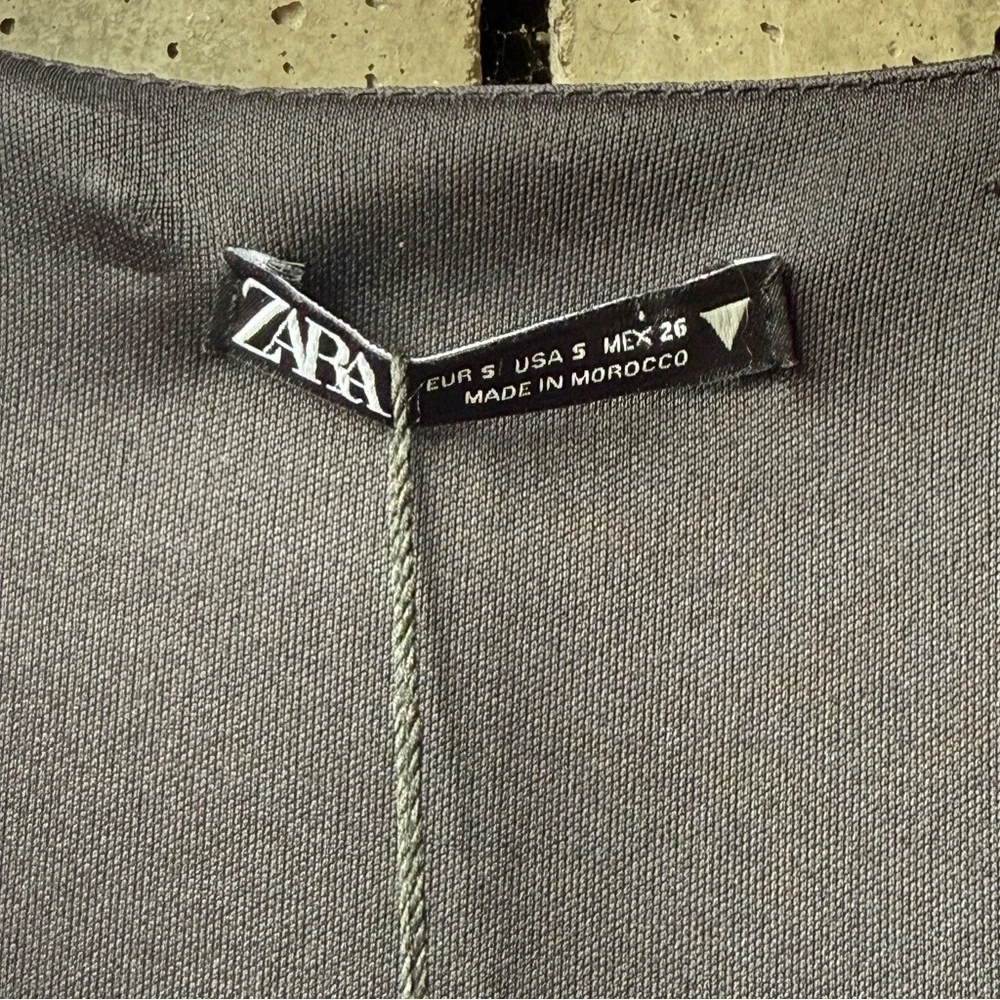 ZARA Black Ruched Dress - Picture 5 of 9